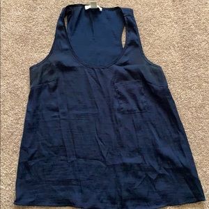 Forever 21 blue flowy tank top